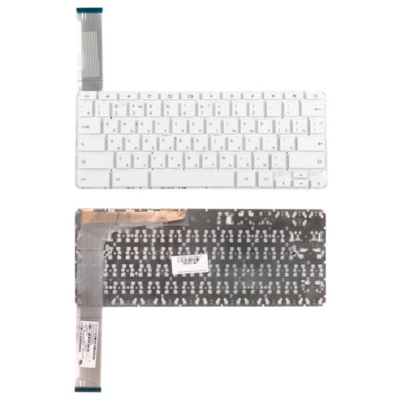 Клавиатура для ноутбука HP 14-ak Series. Плоский Enter. Белая, без рамки. PN: 9Z.NBTSQ.00R