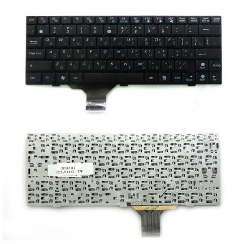 Клавиатура для ноутбука Asus S6, S6F, S6Fm Series. Плоский Enter. Черная, без рамки. PN: K022362S1