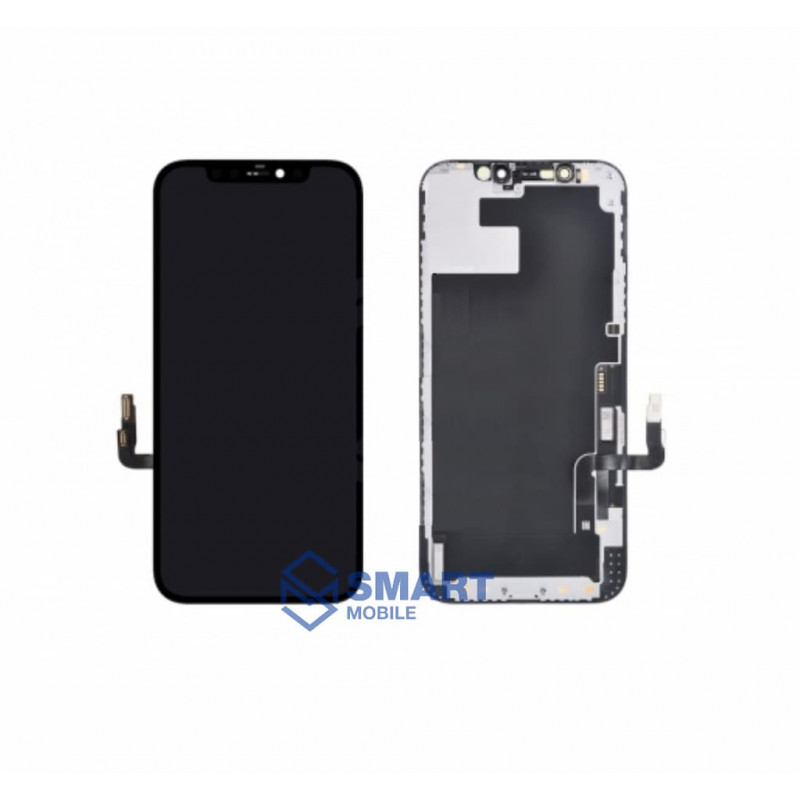 Дисплей для iPhone 12/12 Pro + тачскрин + рамка (черный) (100% LCD) 