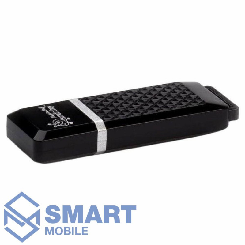 USB флеш-накопитель 8GB Smartbuy Quartz USB 2.0 (черный) (SB8GBQZ-K)
