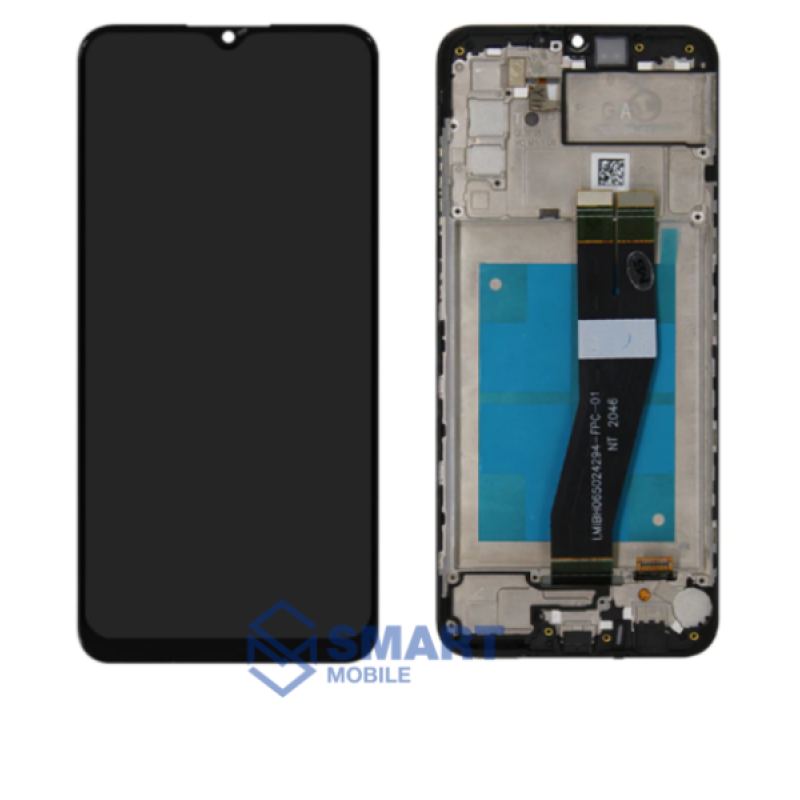 Дисплей для Samsung Galaxy A025F A02s + тачскрин в рамке (черный) сервисный 100%