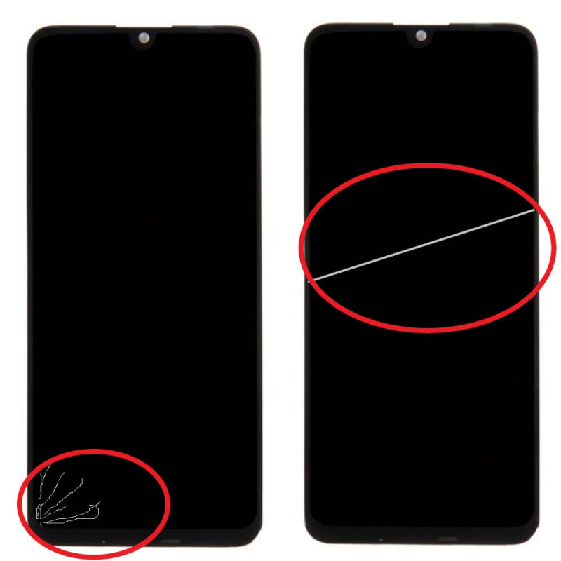 Дисплей для Huawei Honor 10 Lite/10i/20 Lite (Global)/20i/20e + тачскрин (черный) 100% снятый уценка (под переклейку)
