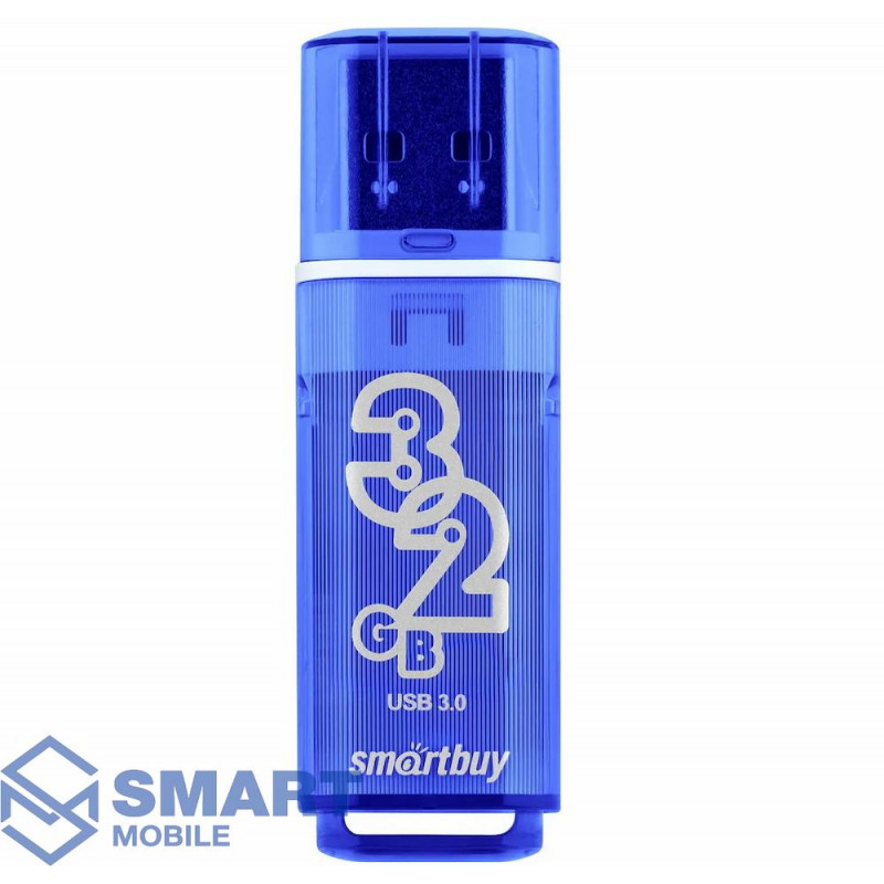 USB флеш-накопитель 32GB Smartbuy Glossy USB 3.0/3.1 (темно-синий) (SB32GBGS-DB)