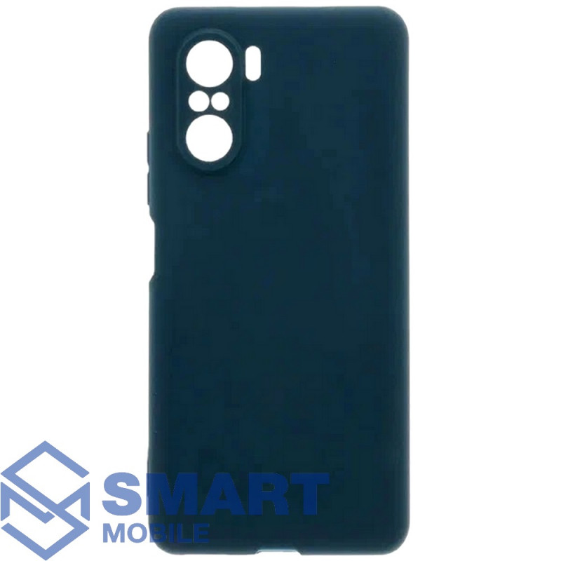 Чехол для Xiaomi Poco F3/K40/Mi 11i "Silicone Cover" 360° (темно-синий)