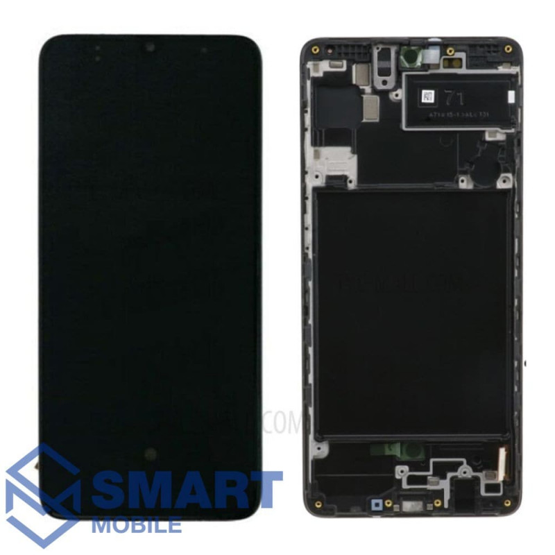 Дисплей для Samsung Galaxy A715F A71 + тачскрин в рамке (черный) сервисный 100% 