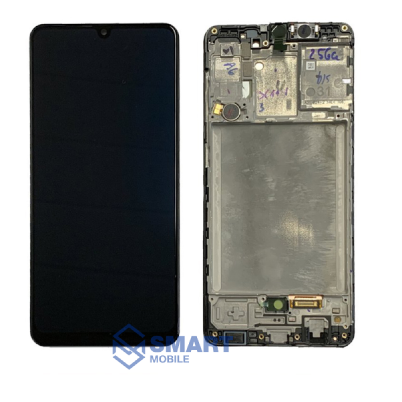 Дисплей для Samsung Galaxy A315F A31 + тачскрин в рамке (черный) сервисный 100% 