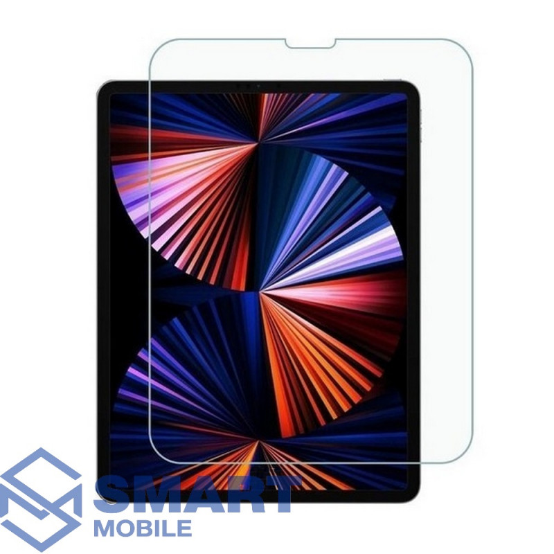 Защитное стекло для iPad Pro 12.9 (2018/2020/2021/2022) (прозрачное) 2D (тех. пак.)
