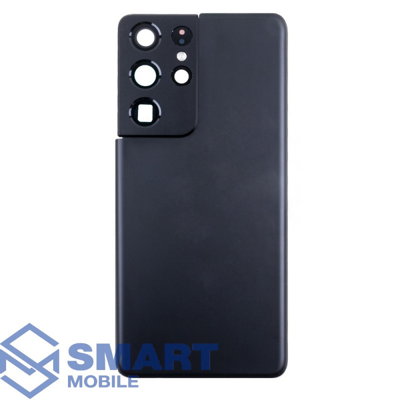 Задняя крышка для Samsung Galaxy G998B S21 Ultra 5G (черный) + стекло камеры Premium