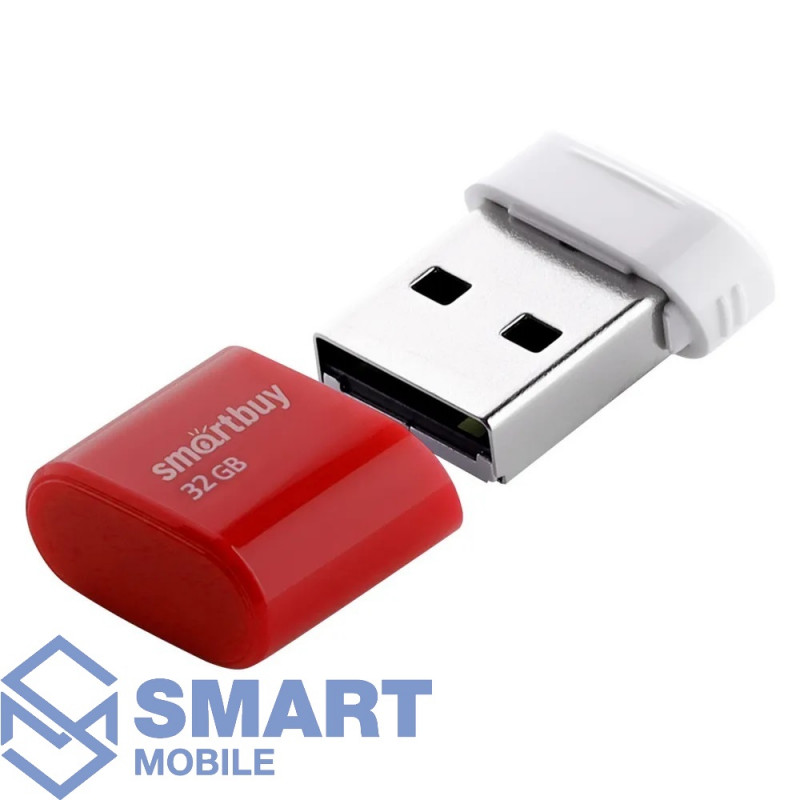 USB флеш-накопитель 32GB Smartbuy Lara USB 2.0 (красный) (SB32BGLARA-R)