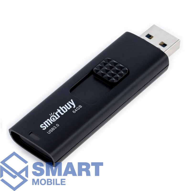 USB флеш-накопитель 64GB Smartbuy Fashion USB 3.0/3.1 (черный) (SB064GB3FSK)