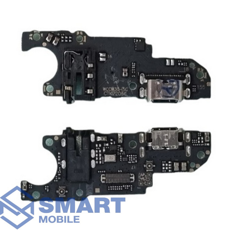 Шлейф для Huawei Honor X6/X8 5G + разъем зарядки + разъем гарнитуры + микрофон