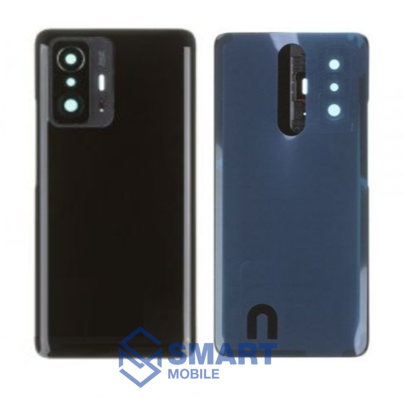 Задняя крышка для Xiaomi 11T/11T Pro (черный) + стекло камеры Premium